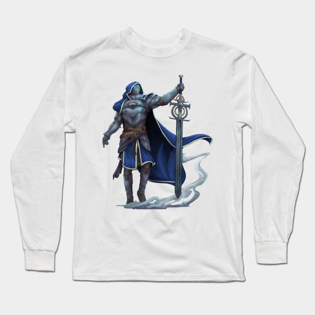 Warforged Paladin Long Sleeve T-Shirt by JohnLattaArt